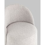 Пуф Loreen вращающийся букле светло-серый