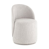 Пуф Loreen вращающийся букле светло-серый