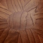 Стол Liverpool 110см, золотистые ножки