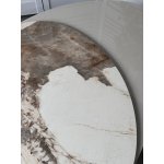 Стол кофейный NIKLAS PANDORA  керамика на стекле и окрашенный МДФ/ темно-серый МДФ каркас ®DISAUR