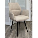 Стул ГРИН 360 град. поворот. NS-04 Крем, букле / черный каркас, М-City Стул ГРИН 360 град. поворот. NS-04 Крем, букле / черный каркас, М-City