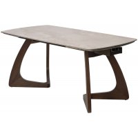 Стол DAKAR 180 GLOSS AMBER JADE SOLID CERAMIC / Орех, ®DISAUR