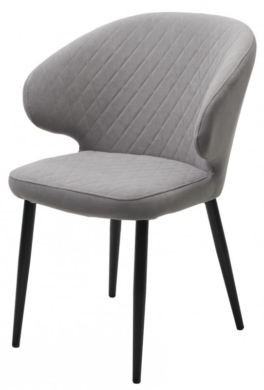 Стул ХИЛТ, цвет B22 Серый, велюр / черный каркас М-City Стул ХИЛТ, цвет B22 Серый, велюр / черный каркас М-City