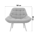 Кресло Олби Квадро бежевый