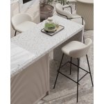 Стул барный Nita букле молочный