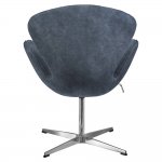 Кресло SWAN STYLE CHAIR тёмно-серый, искусственная замша Кресло SWAN STYLE CHAIR тёмно-серый, искусственная замша