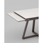 Стол Керас 120-180/80/75, столешница керамика Carmen light grey