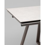 Стол Керас 120-180/80/75, столешница керамика Carmen light grey