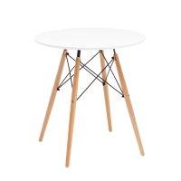 Стол круглый Eames DSW NEW D70 белый