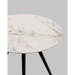 Стол Ники круглый столешница керамика Ice Jade 800