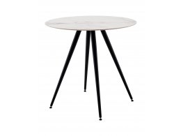 Стол Ники круглый столешница керамика Ice Jade 800