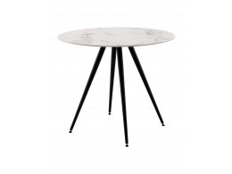 Стол Ники круглый столешница керамика Ice Jade 900