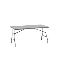 Стол-чемодан складной 152*74*74 серый