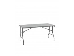 Стол-чемодан складной 152*74*74 серый