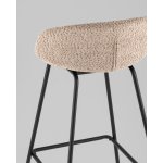 Стул барный Nita букле кофейный