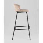 Стул барный Nita букле кофейный