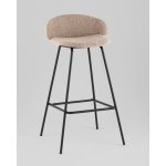 Стул барный Nita букле кофейный