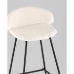 Стул барный Nita букле молочный