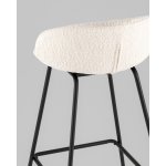 Стул барный Nita букле молочный