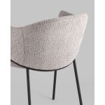 Стул Brace букле серый