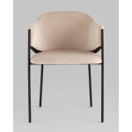 Стул Brace велюр молочный Стул Brace велюр молочный