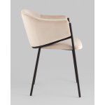 Стул Brace велюр молочный Стул Brace велюр молочный