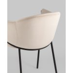 Стул Brace велюр молочный Стул Brace велюр молочный