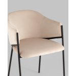 Стул Brace велюр молочный Стул Brace велюр молочный