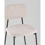 Стул Chao светло-серый черные ножки 2 шт.