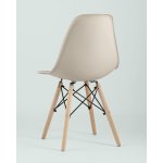 Стул Eames Style DSW бежевый x4 (разборный каркас)
