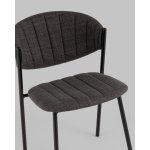 Стул Харпер ткань рогожка тёмно-серый