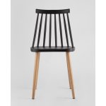 Стул Морган пластиковый черный 4 шт