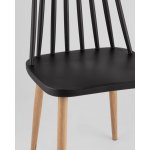 Стул Морган пластиковый черный 4 шт