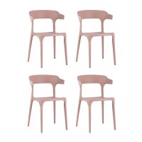 Стул Neo пластик пыльно-розовый 4 шт.