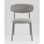 Стул обеденный Ayla серый серые ножки