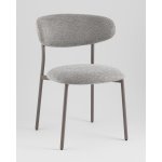 Стул обеденный Ayla серый серые ножки