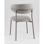 Стул обеденный Ayla серый серые ножки