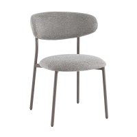 Стул обеденный Ayla серый серые ножки