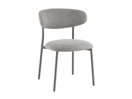 Стул обеденный Ayla серый серые ножки