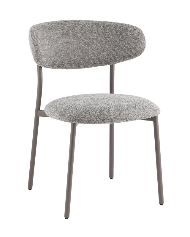 Стул обеденный Ayla серый серые ножки