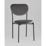 Стул обеденный Барбара велюр серый