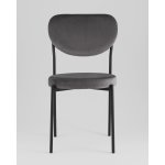 Стул обеденный Барбара велюр серый