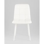 Стул Одди NEW экокожа белый белые ножки