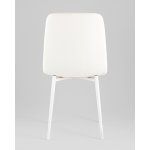 Стул Одди NEW экокожа белый белые ножки