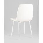 Стул Одди NEW экокожа белый белые ножки