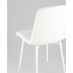 Стул Одди NEW экокожа белый белые ножки