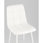 Стул Одди NEW экокожа белый белые ножки