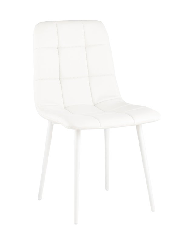 Стул Одди NEW экокожа белый белые ножки