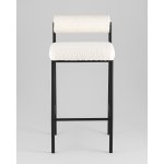 Стул полубарный Балла букле молочный