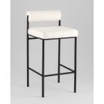 Стул полубарный Балла букле молочный